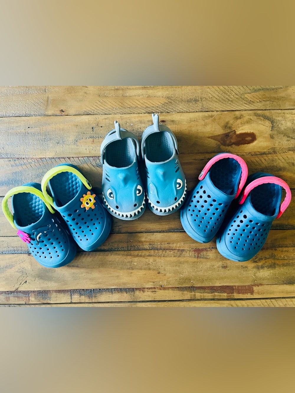 3 pairs of Beach Clogs, size 8/9